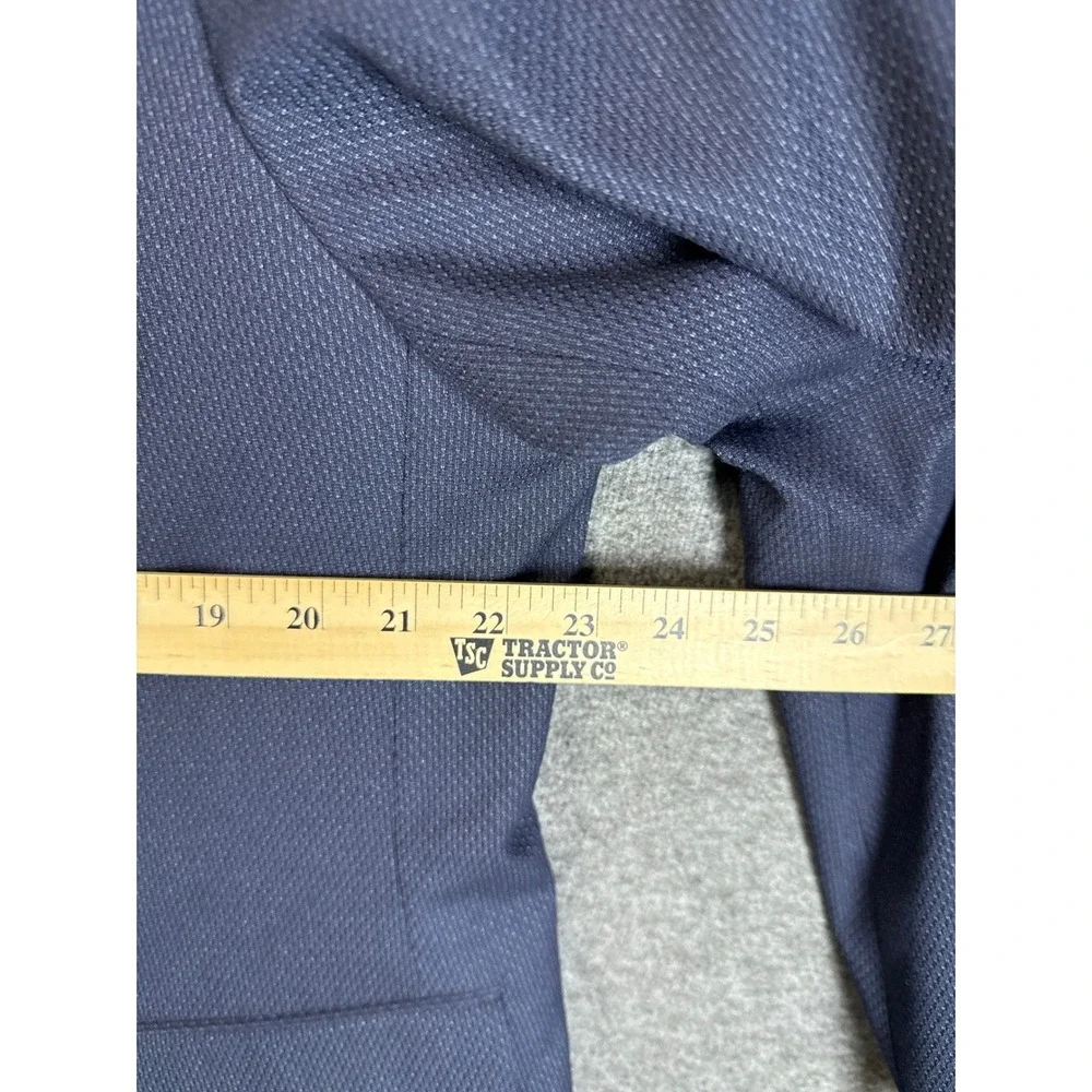 Banana Republic‎ Navy Textured Slim Fit Blazer Suit Jacket Men Size 46R Manager